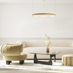 PENDANT LED LIGHT 28W 3000K ALUMINIUM GOLD (23032 Zambelis) - Zambelis