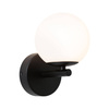 Lampa ścienna łazienkowa GOVE LED 5W 400lm 3000K IP44 230V czarny matowy / metal / szkło (PL71074) - PAULMANN
