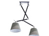 Lampa wisząca ZYTA 2 S PENDANT stelaż czarny | black  AZ 1846 + AZ 2601 klosz grey | szary - średnica 26 - Azzardo - żyrandol