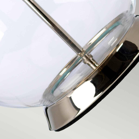 Lampa stołowa Orb (ORB-CLEAR-PN-BLK) - Elstead Lighting