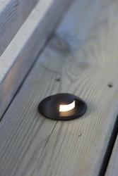 Lampa zewnętrzna wpuszczana GARDEN 24 Spot Schodowy 0,8W Czarny