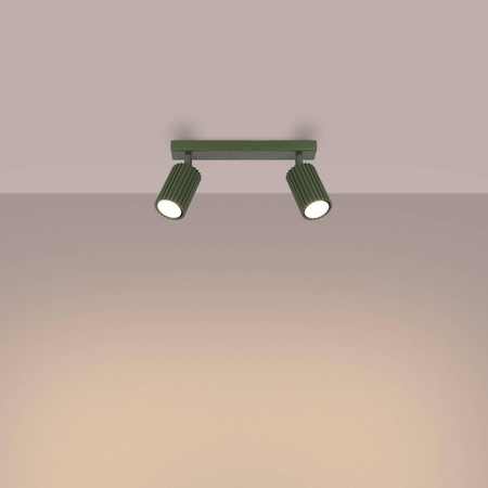 Plafon KARBON 2 zielony oliwkowy (SL.1618) - Sollux Lighting