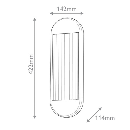 Średni kinkiet LED Palais - Vintage mosiądz (QN-PALAIS-W-M-VBS) - Quintiesse