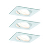 Zestaw Oprawa wbudowana Nova Coin ruchoma LED 3x6,5W 2700K 230V Biały Mat/Aluminium (PL93454) - PAULMANN