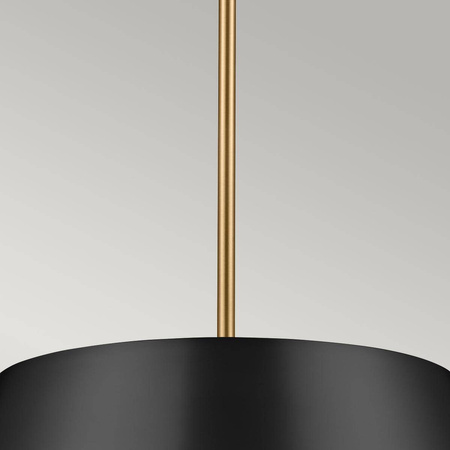 Elegancka Lampa wisząca Luella - 3 źródła światła - Czarne & Mosiądz (KL-LUELLA-3P-BKB) - Kichler