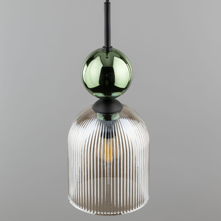 SOPHIA GREEN COGNAC LAMPA WISZĄCA 1XE14 (11146) - TK Lighting