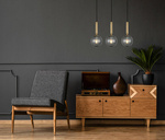 Lampa Wisząca Ravena (PND-2324-3L BRO+SG) - Italux