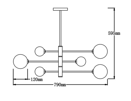 Wisząca Dorado 6 (LP-002/6P) - Light Prestige