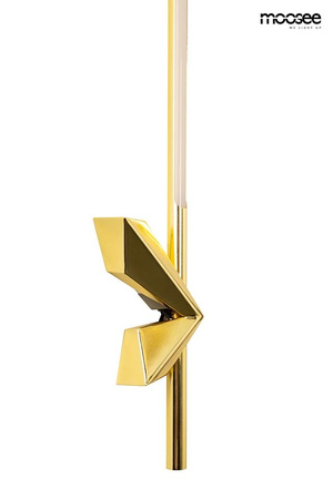 Minimalistyczny złoty kinkiet ESPADA złota (MSE1501100573) - Moosee