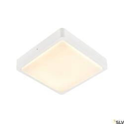 AINOS SQUARE SENSOR, lampa ścienna i sufitowa natynkowa LED outdoor, kolor biały, przełącznik CCT, 3000/4000K (1003451) - SLV