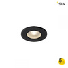 KAMUELA ECO LED ognioodporna sufitowa, do wbudowania, czarna, 3000K, 38°, ściem., IP65