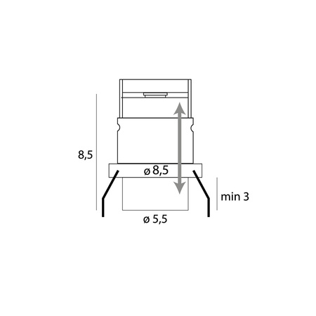 MAXLIGHT H0131 LAMPA SUFITOWA HALO F BLACK PODTYNKOWA


