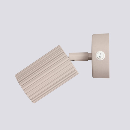 Kinkiet KARBON taupe z włącznikiem (SL.1762) - Sollux Lighting