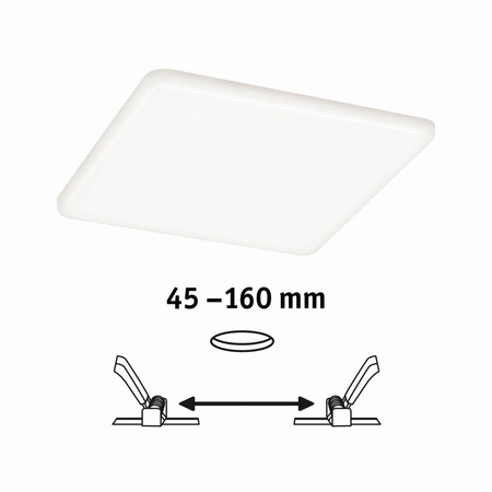 Veluna VariFit Panel LED IP44 17,5W 4000K 3-st ściemniane 185x185mm Tworzywo sztuczne (PL93065) - PAULMANN