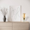 TABLE LAMP E14 MAX 25W GLASS AMBER -BRASS - WHITE COLOR ON OFF SWITCH (20253 Zambelis) - Zambelis