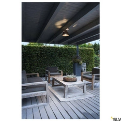 Zewnętrzna oprawa sufitowa PHOTONI czarna (1007586) - SLV