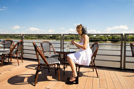 Krzesło ogrodowe CAFE PARIS brązowe       rattan (KH1501100219) - King Home