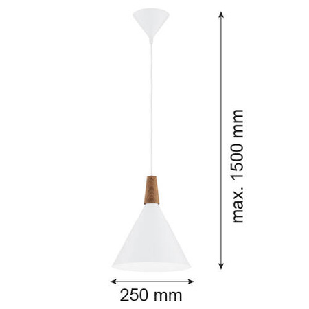 Wisząca lampa w stylu skandynawskim KEGEL M (8630) - Argon