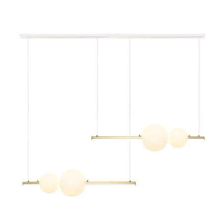 PENDANT LED LIGHT 22W WHITE-OPAL GLASS (22235 Zambelis) - Zambelis