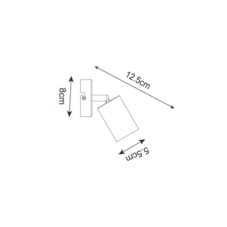 Kinkiet VILA Kol. Czarny (GU13013C-1R) - Zuma Line