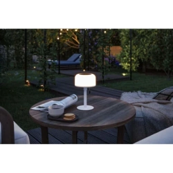 Lampka stołowa solarna BARTJA LED 3-STEP DIM USB-C 1.6W 160lm 2700K IP44 biały / tworzywo sztuczne (PL94606) - PAULMANN