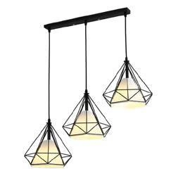 Lampa wisząca Diament Diamond III L (Abigali-CHNR3L-E27)