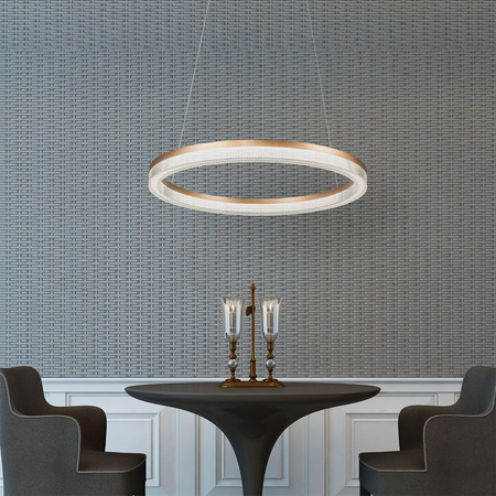 Lampa wisząca Midway Cristal duża (LP-033/1P L GD Cristal Triangle) - Light Prestige