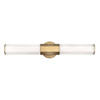Kinkiet LED Facet - Stary mosiądz (QN-FACET-LED2-HB-BATH) - Quintiesse