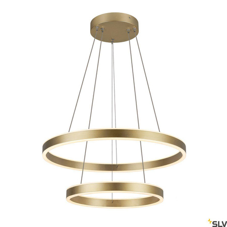 ONE DOUBLE PHASE up/down, oprawa wisząca mosiężna, 35 W 2700/3000 K 130° (1005178) - SLV