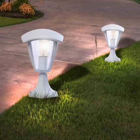 Lampa ogrodowa stojąca FOX WHITE 1xE27 Mała (EKO3513) - Eko-Light