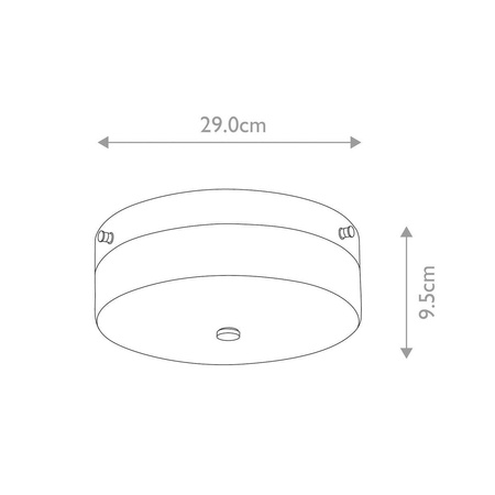 Plafon Tamar (TAMAR-F-L-PC) - Elstead Lighting