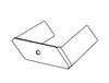 KIT FOR RECESSED TRACK RAIL 51*15*34*T1.5mm with M4 SCREWS (20106 Zambelis) - Zambelis