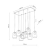 MOLLY LAMPA WISZĄCA 8 (10303) - TK Lighting