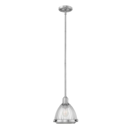 Lampa wisząca Elroy - 1 źródło światła - Szczotkowany nikiel (QN-ELROY-BN) - Quintiesse