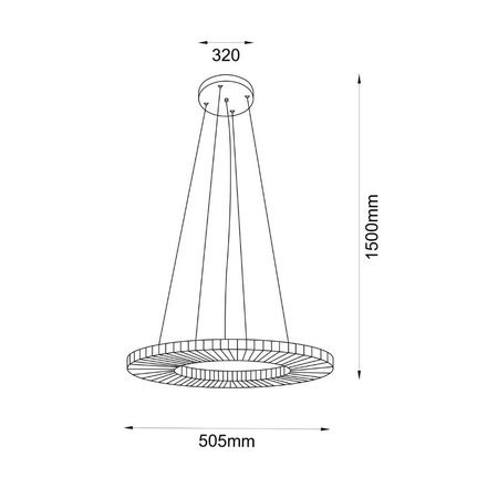 NEXO Z3 - lampa zwieszana pozioma - Zielona szałwia - średnica 50 cm - 4000K (5228) - ANTIGO