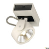 KALU, lampa ścienna i sufitowa, jednopunktowa, LED, 3000K, biała/czarna, 60° (1000128) - SLV