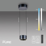PURE CLIPSE LAMPA WISZĄCA SZARA (2471-15) - Paul Neuhaus