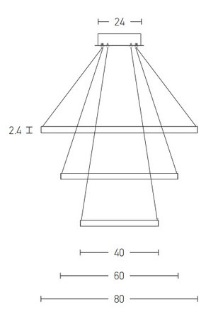 PENDANT LIGHT 135W 3000K WHITE DIMMABLE (180030-D Zambelis) - Zambelis