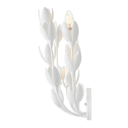 Designerski kinkiet Flora - 3 źródła światła - Tynk strukturalny (QN-FLORA-3W-WHT) - Quintiesse
