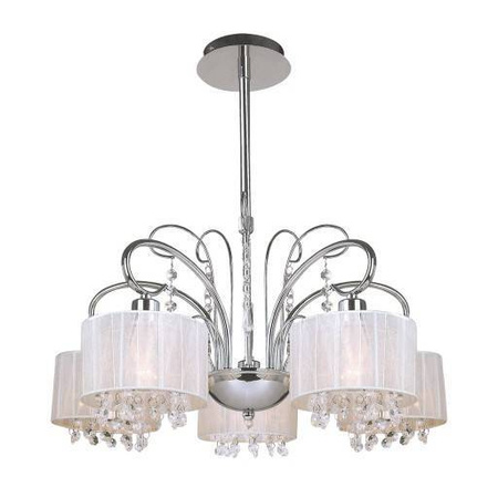 Lampa wisząca Span kol. biały (MDM1583/5 WH) Italux - żyrandol