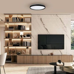 Plafoniera RINGO z pilotem i kolorowym światłem RGB 36W  Ø390 mm (ML9965) - Milagro