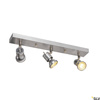 ASTO 3, lampa ścienna i sufitowa, trzypunktowa, QPAR51, szczotkowane aluminium, maks. 225 W (147443) - SLV