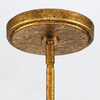 Lampa wisząca Sawgrass - 1 źródło światła - Płatkowe złoto (QN-SAWGRASS-MP-DG-O) - Quintiesse