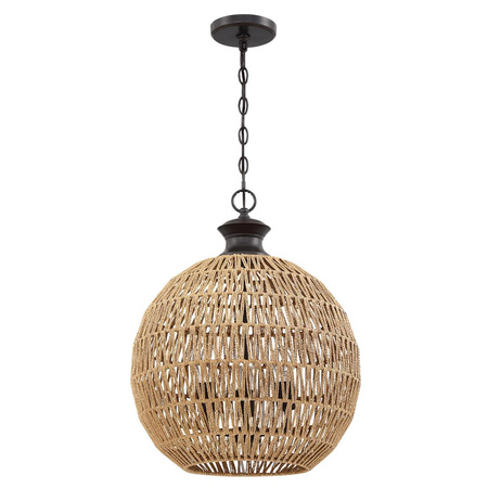 Lampa wisząca Casablanca - 3 źródła światła - Palladiański brąz (QZ-CASABLANCA-3P-PBZ) - Elstead Lighting