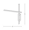 WALL LAMP 20W 3000K BLACK (1945 Zambelis) - Zambelis