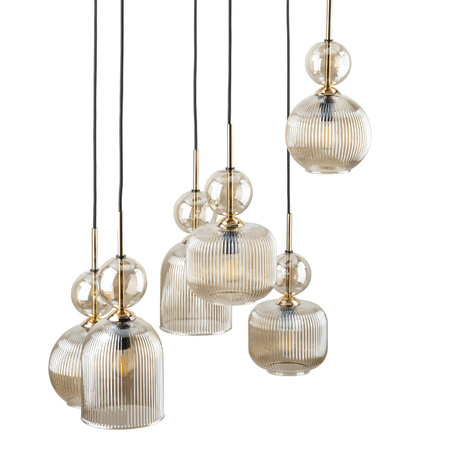 SOPHIA COGNAC LAMPA WISZĄCA 6XE14 (11044) - TK Lighting