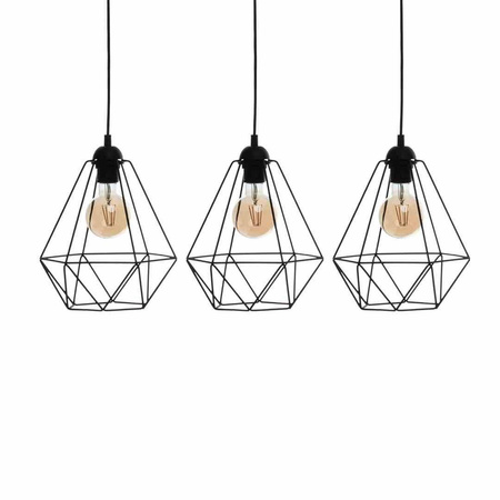 Lampa wisząca BASKET BLACK 3xE27 (MLP7215) - Milagro