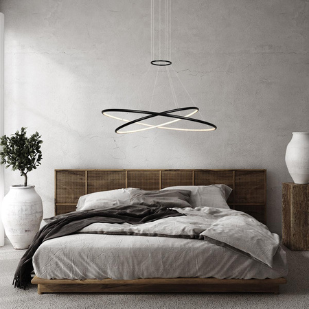 Lampa wisząca Halifax 2xLED czarna  (LP-940/2P BK CCT) - Light Prestige