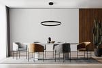 Lampa wisząca Midway mała czarna Triangle LP-033/1P S BK Triangle Light Prestige