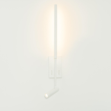 SCONCE LED LIGHT 2.5W+5W 3000K METAL-ALUMINIUM-ACRYLIC WHITE (23040 Zambelis) - Zambelis